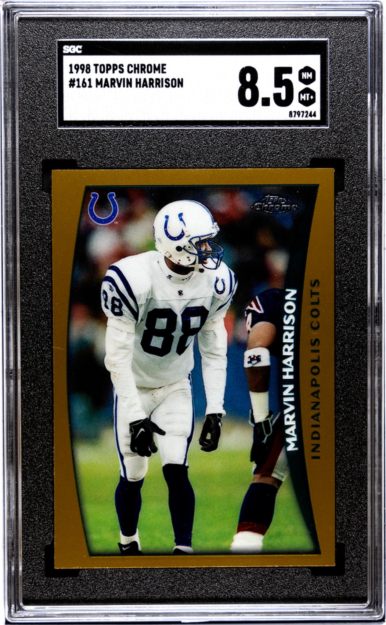 1998 Topps Chrome Marvin Harrison #161 SGC 8.5