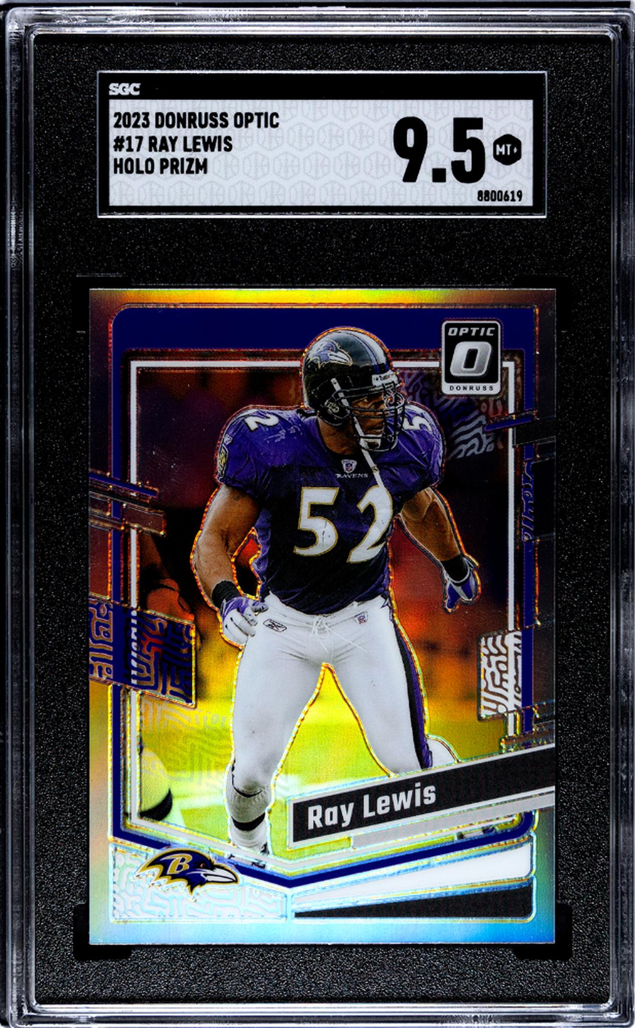 2023 Donruss Optic #17 Ray Lewis Holo Prizm SGC 9.5