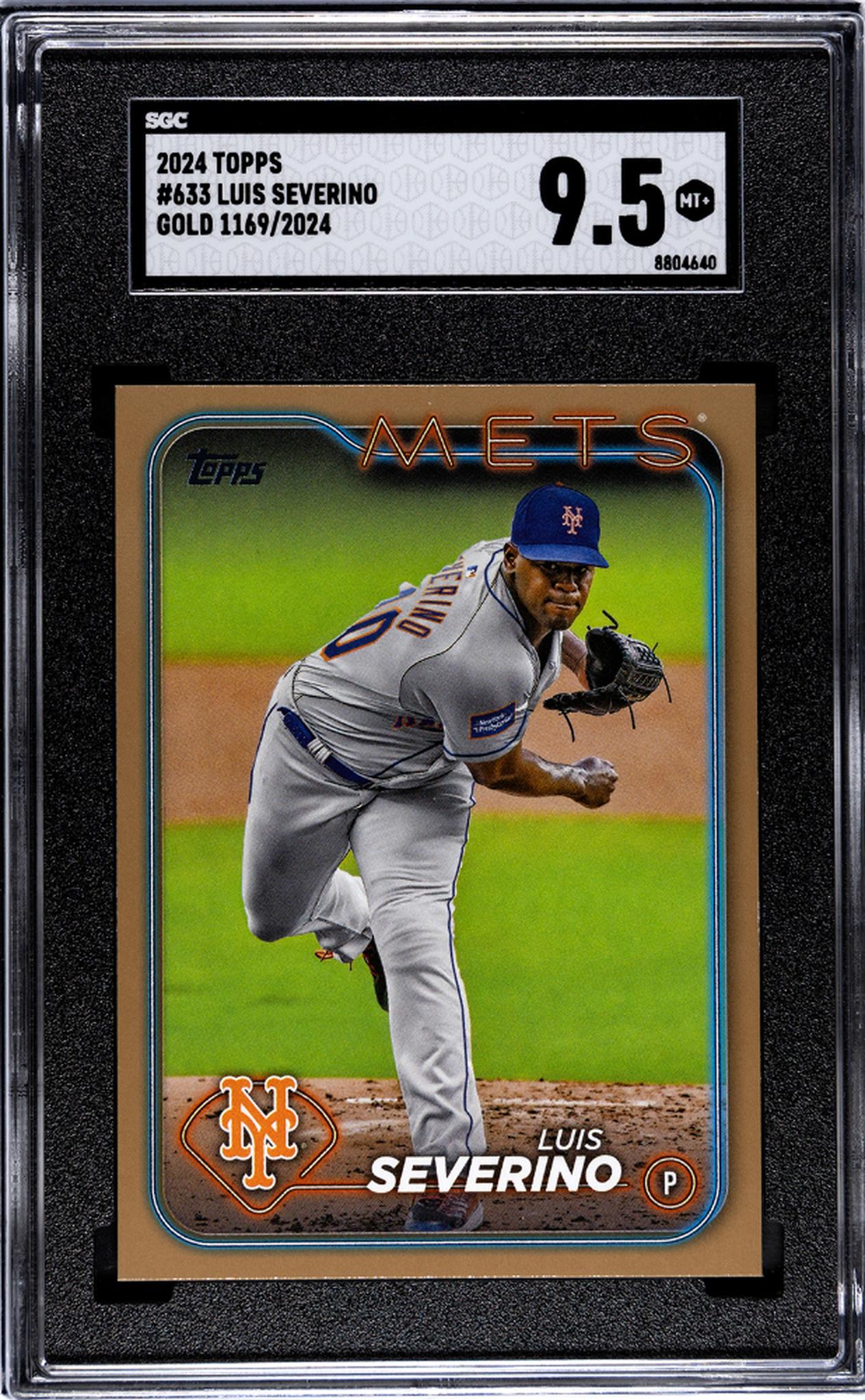 2024 Topps Gold Luis Severino #633 1169/2024 SGC 9.5