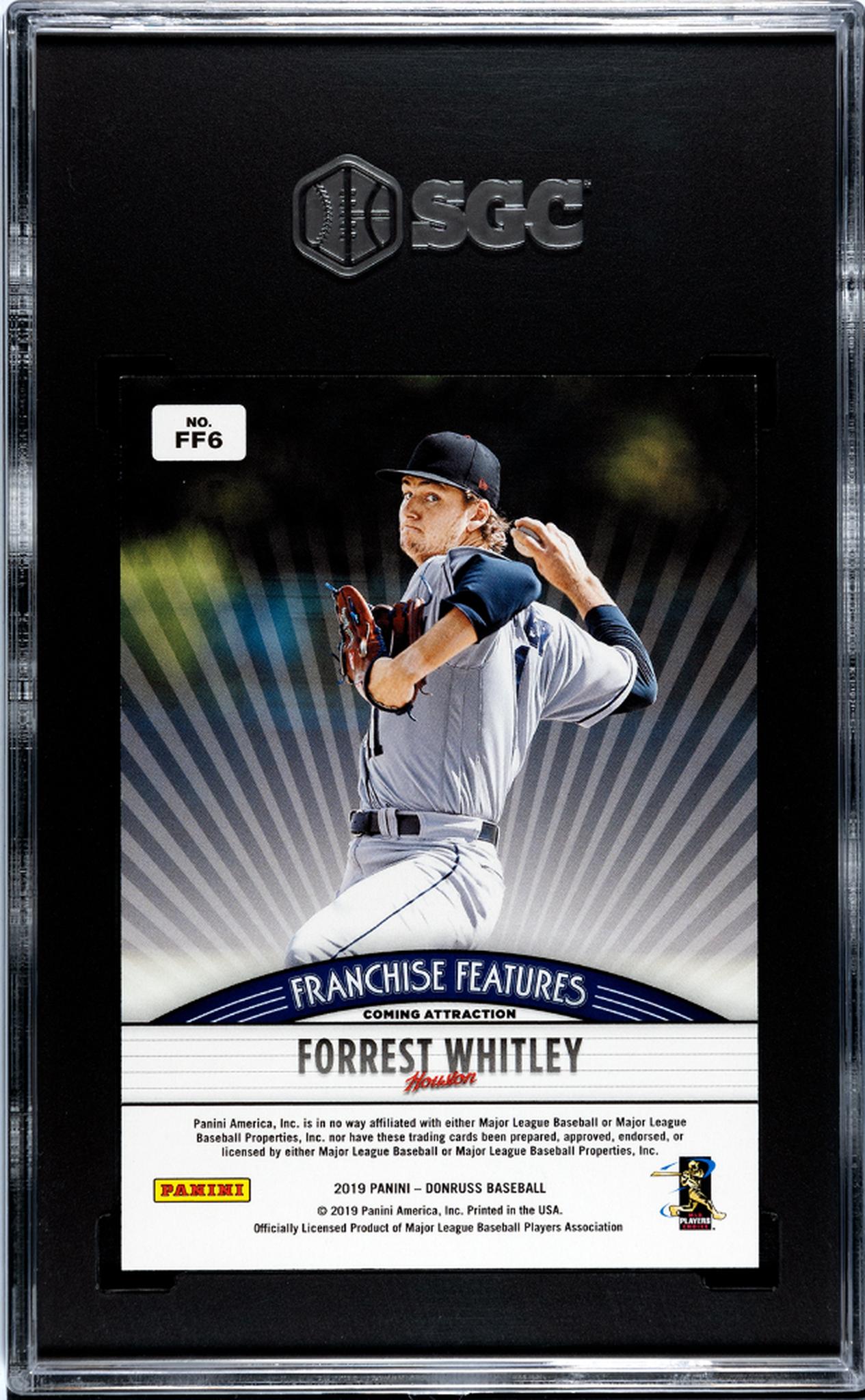 2019 Donruss Franchise Features Red Justin Verlander #FF6 /149 SGC 10