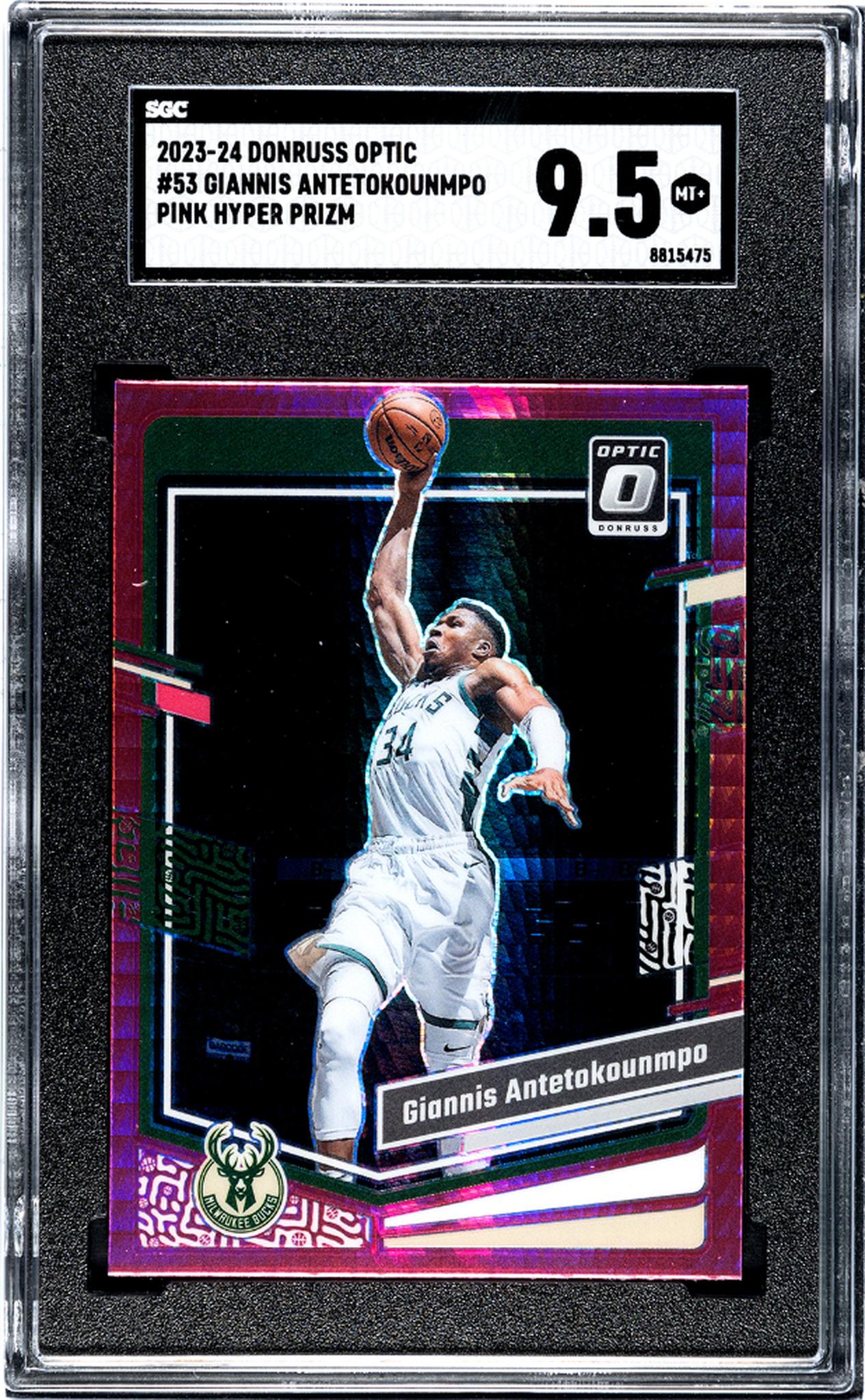 2023 Donruss Optic #53 Giannis Antetokounmpo SGC 9.5