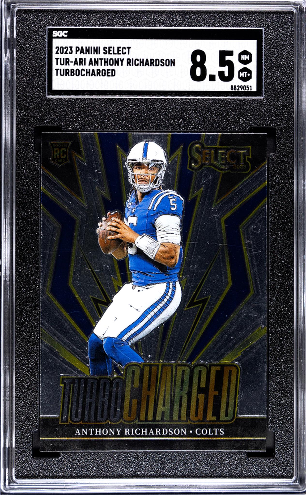 2023 Panini Select #TUR-ARI Anthony Richardson Turbocharged SGC 8.5