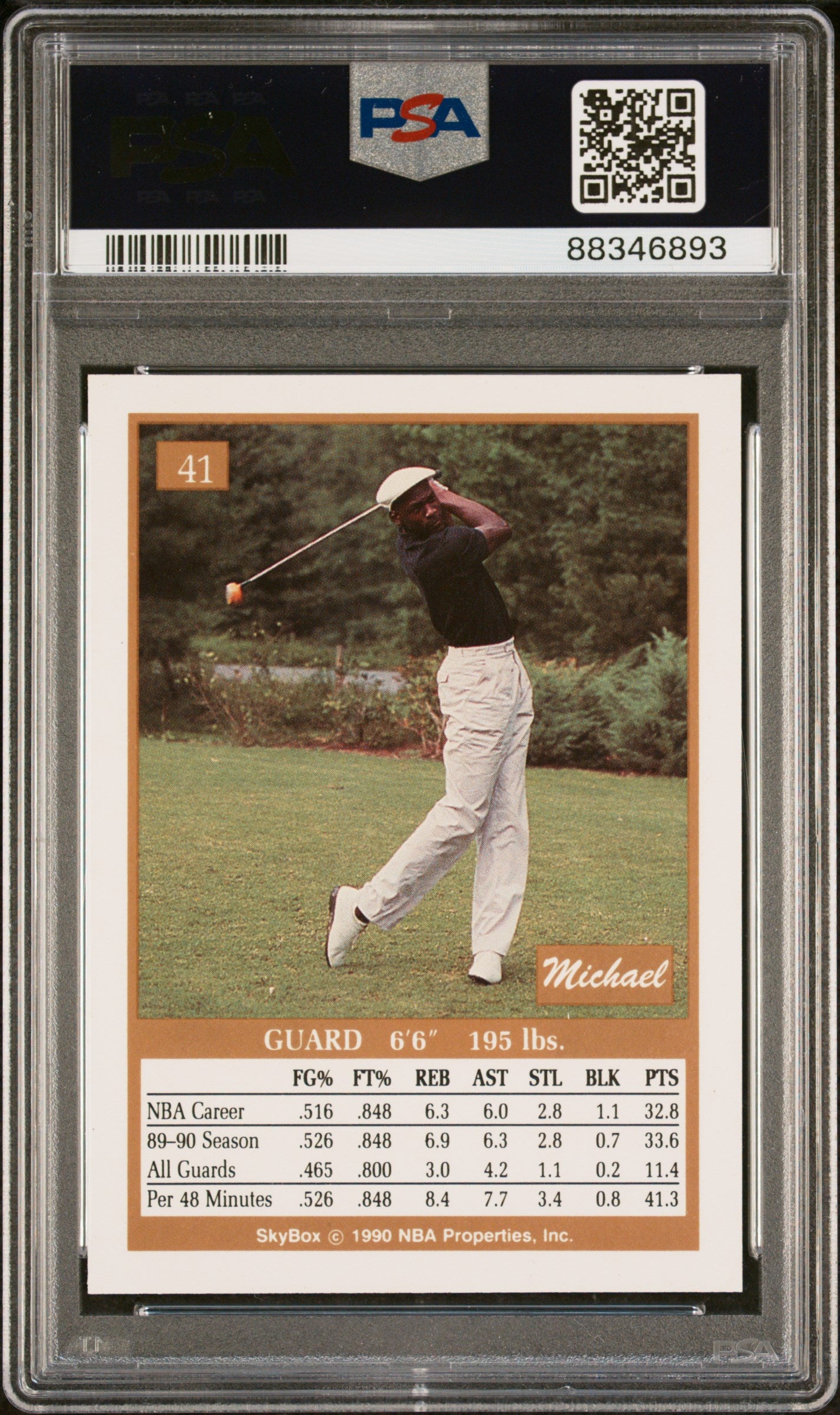 1990 SkyBox Michael Jordan #41 PSA 9