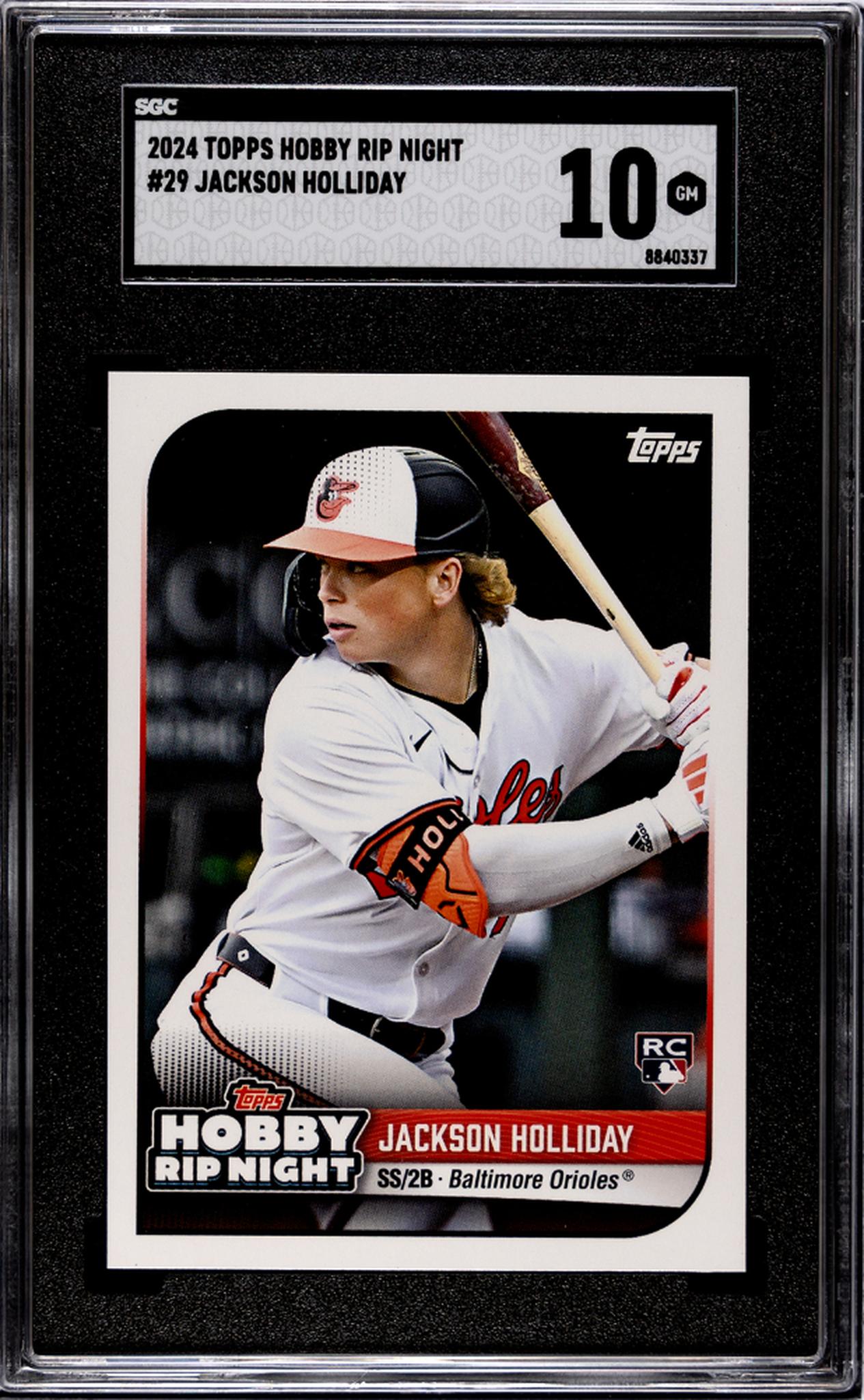 2024 Topps #29 Jackson Holliday Rookie SGC 10