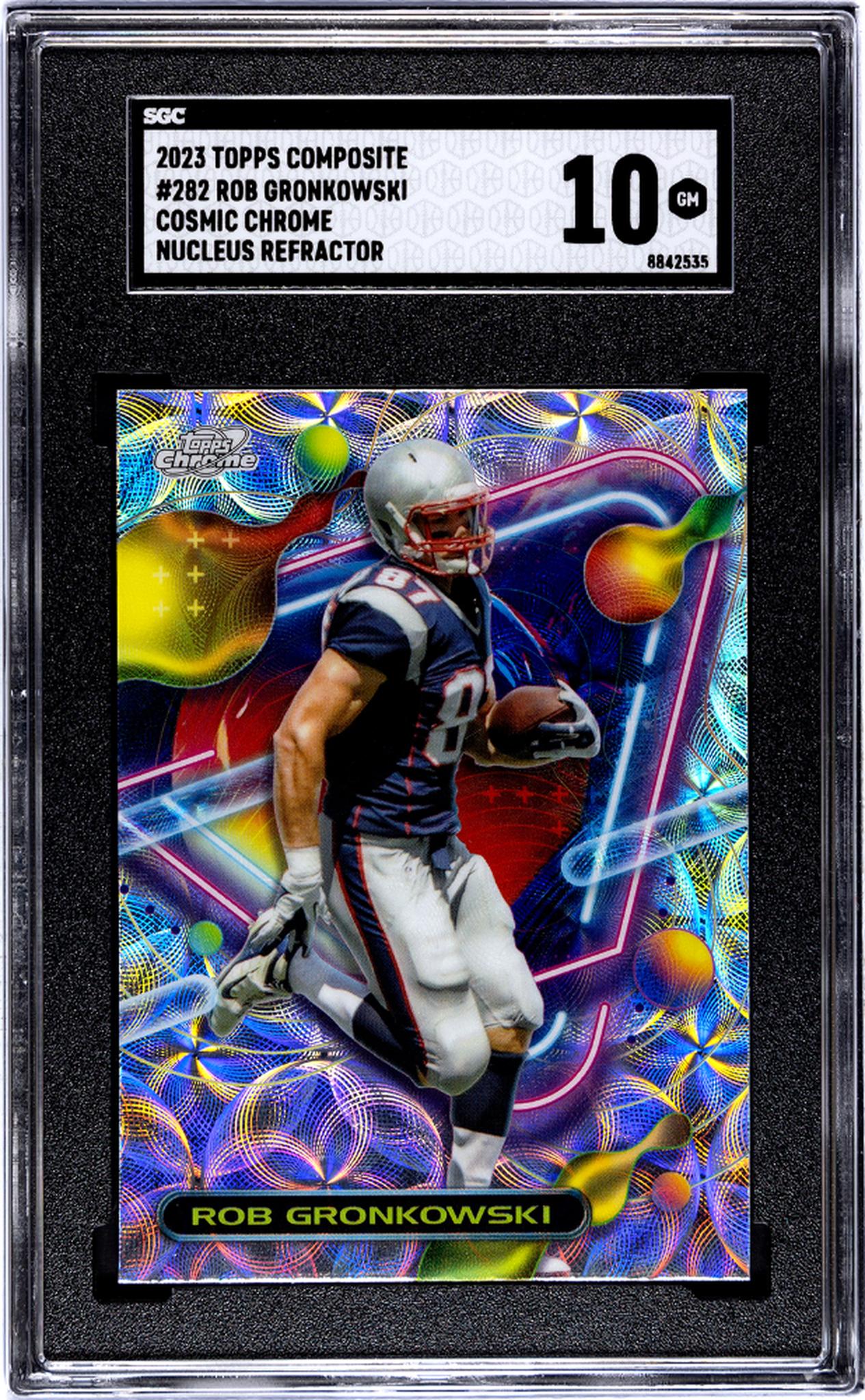 2023 Topps Composite #282 Rob Gronkowski Cosmic Chrome Nucleus Refractor SGC 10