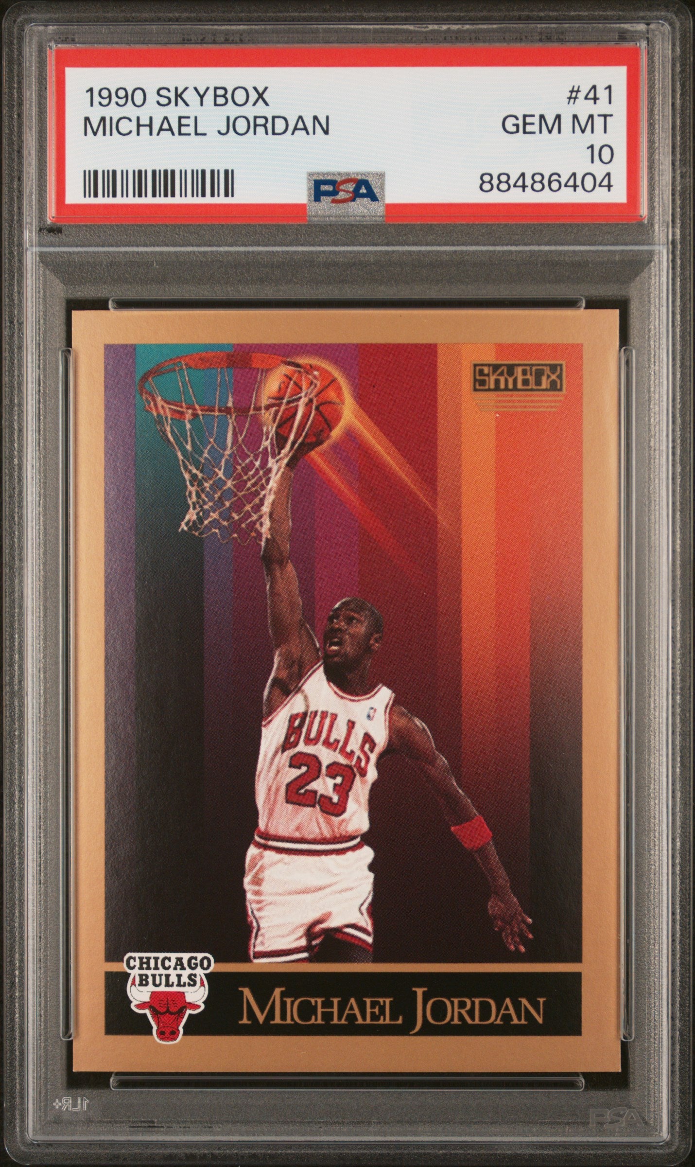1990 SkyBox Basketball Michael Jordan #41 PSA 10