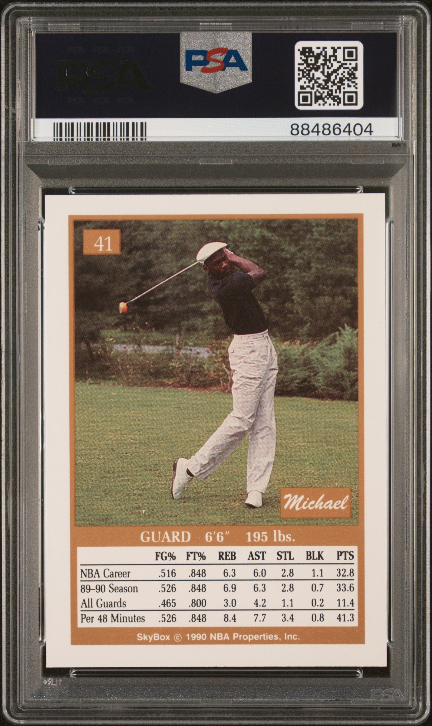 1990 SkyBox Basketball Michael Jordan #41 PSA 10