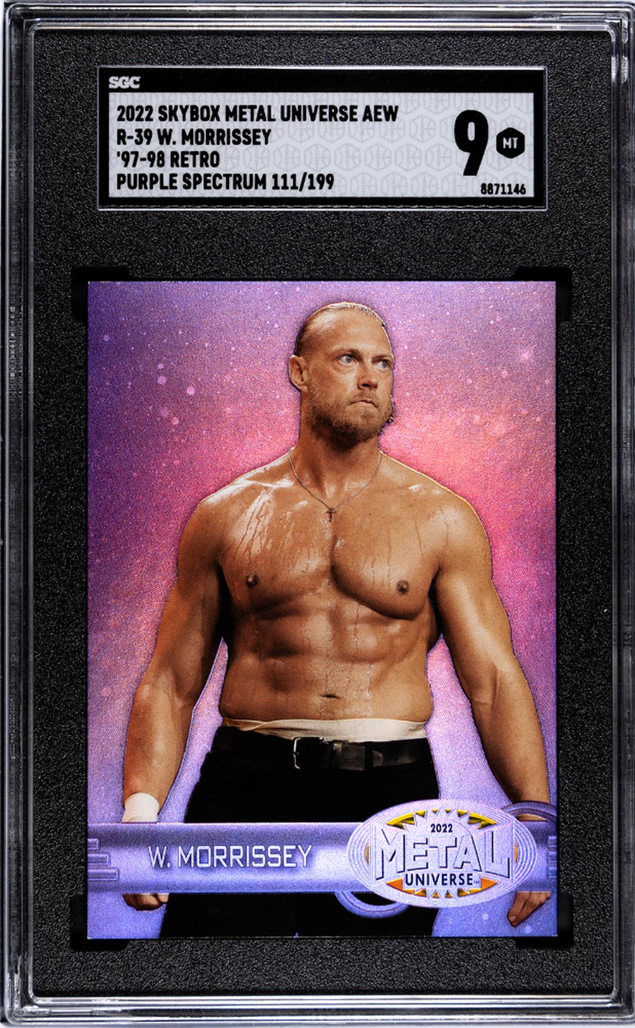 2022 Skybox Metal Univ AEW 97-98 Retro Purple Spec W. Morrissey #R-39 /199 SGC 9