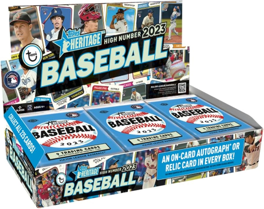 2023 Topps Heritage HIGH Number Baseball Hobby Box