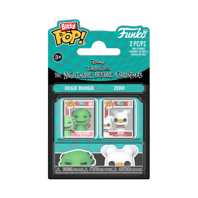 Funko Bitty Pop!: The Nightmare Before Christmas - Oogie Boogie & Zero 2-Pack