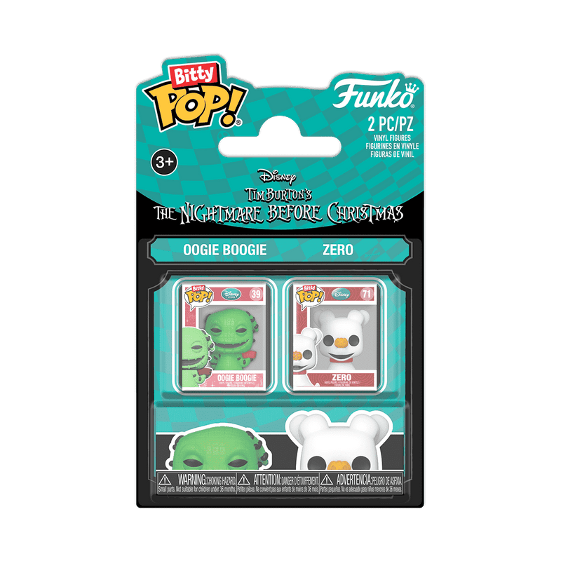 Funko Bitty Pop!: The Nightmare Before Christmas - Oogie Boogie & Zero 2-Pack
