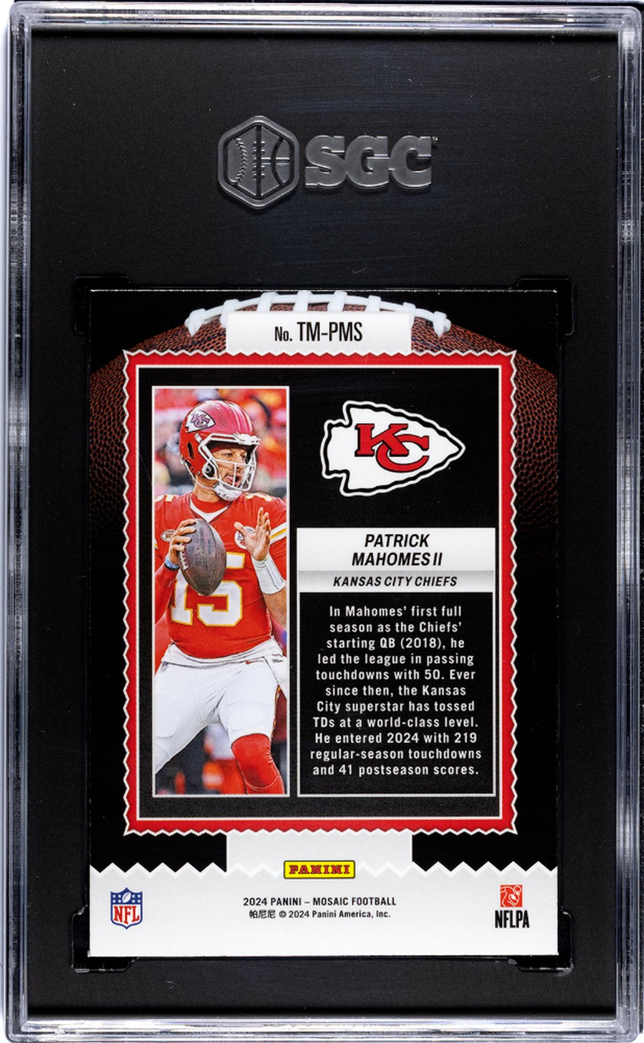 2024 Panini Mosaic Patrick Mahomes II #TM-PMS SGC 9.5