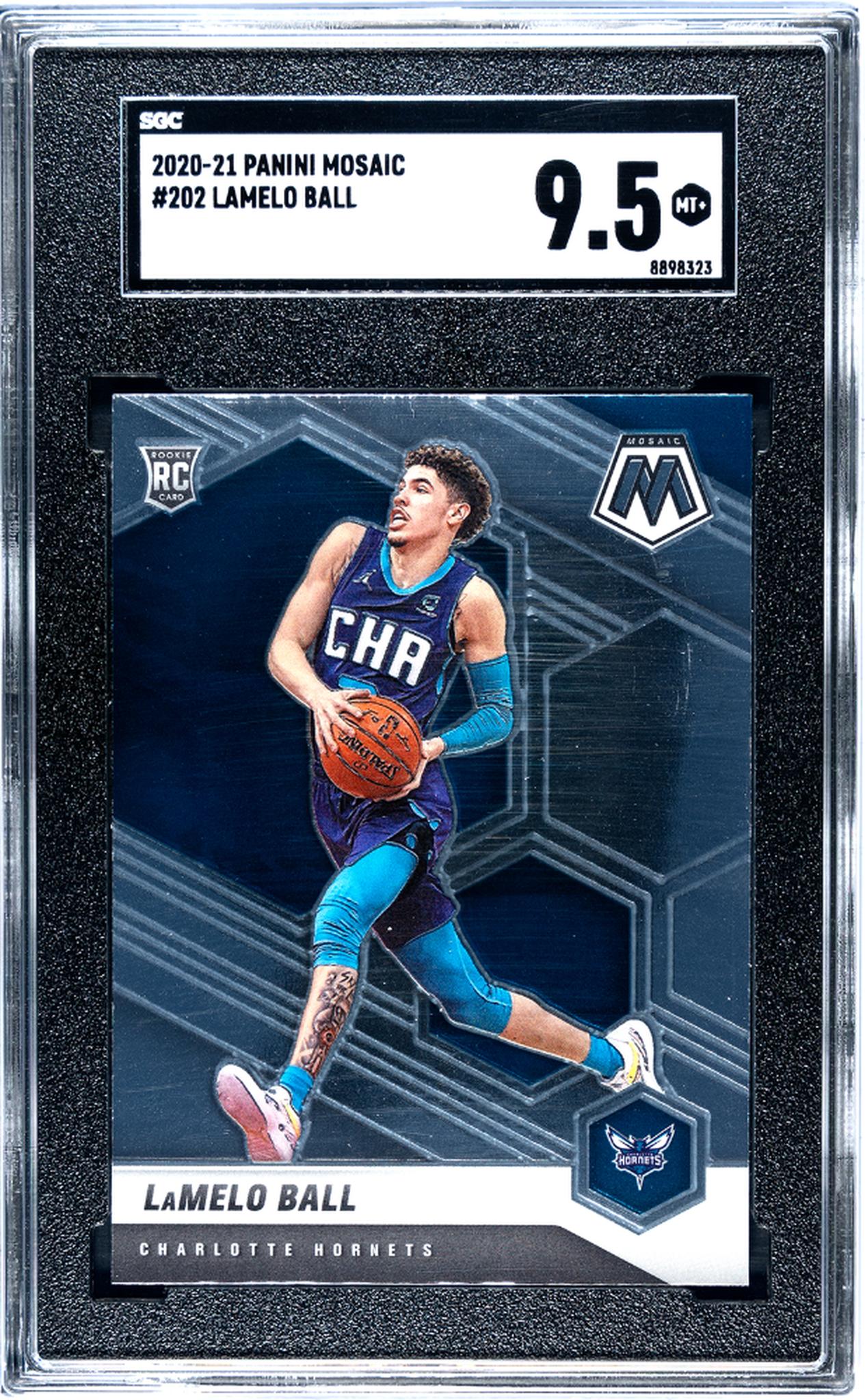 2020-21 Panini Mosaic #202 Lamelo Ball SGC 9.5