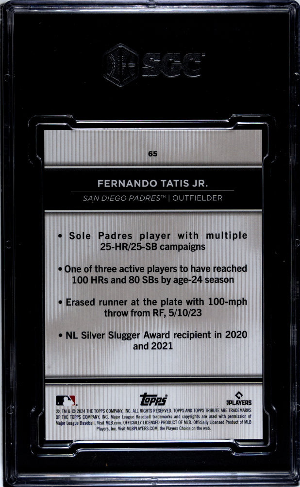 2024 Topps Tribute #65 Fernando Tatis Jr. SGC 10