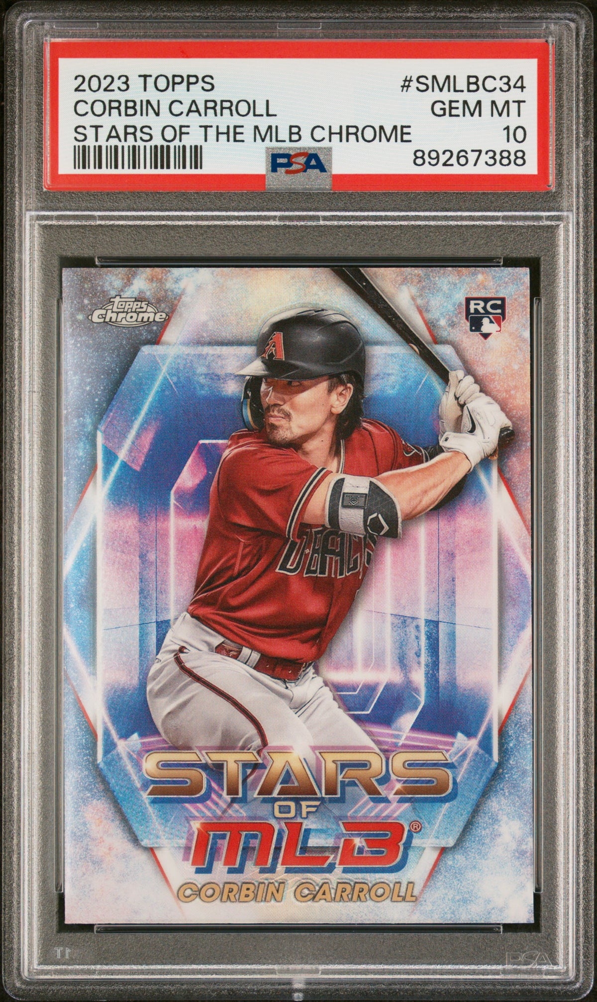 2023 Topps Stars of the MLB Chrome Corbin Carroll #SMLBC34 PSA 10