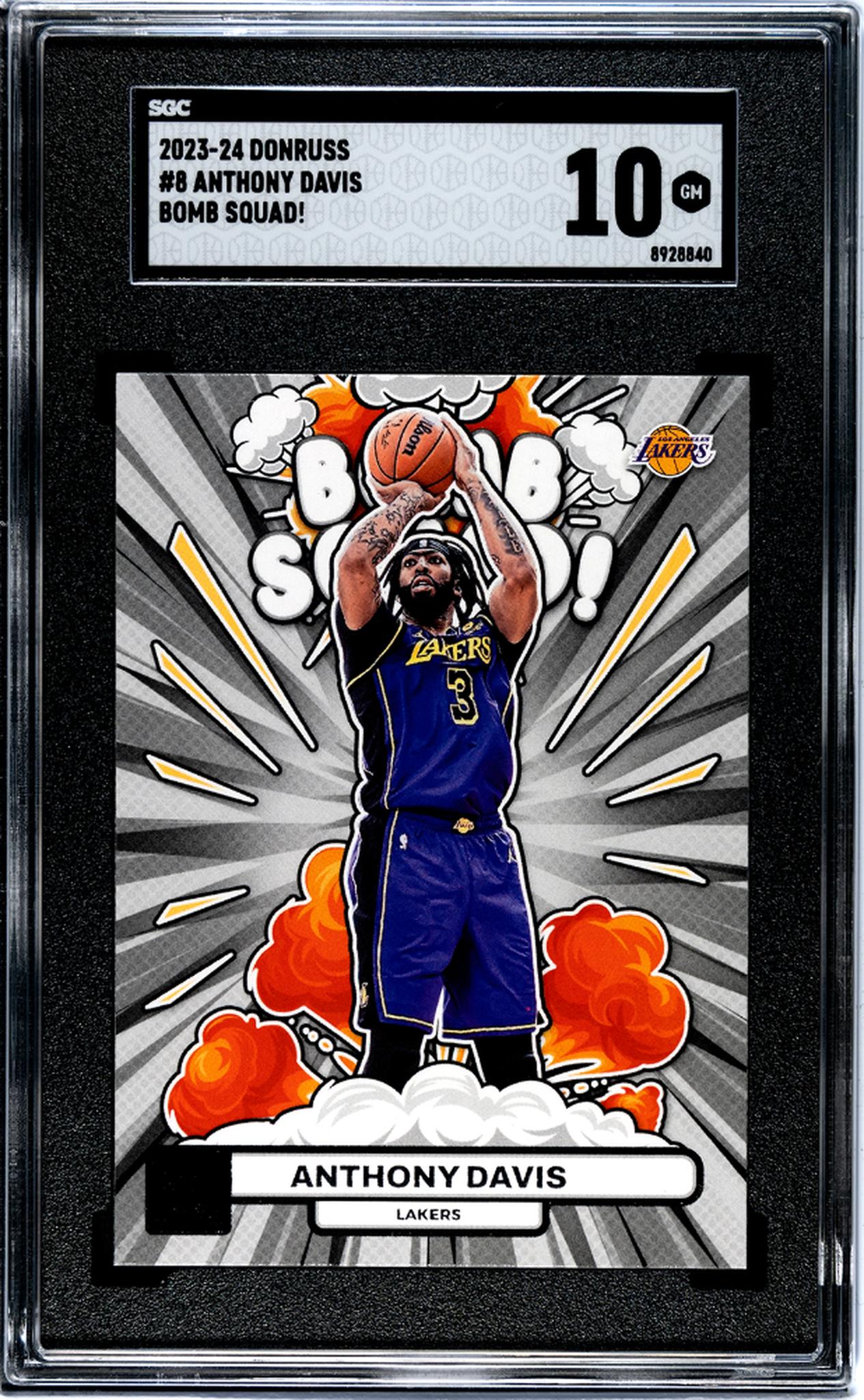 2023 Panini Donruss #8 Anthony Davis Bomb Squad! SGC 10