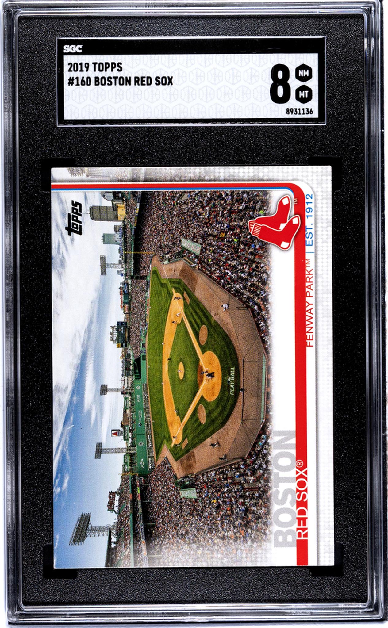 2019 Topps Boston Red Sox #160 SGC 8
