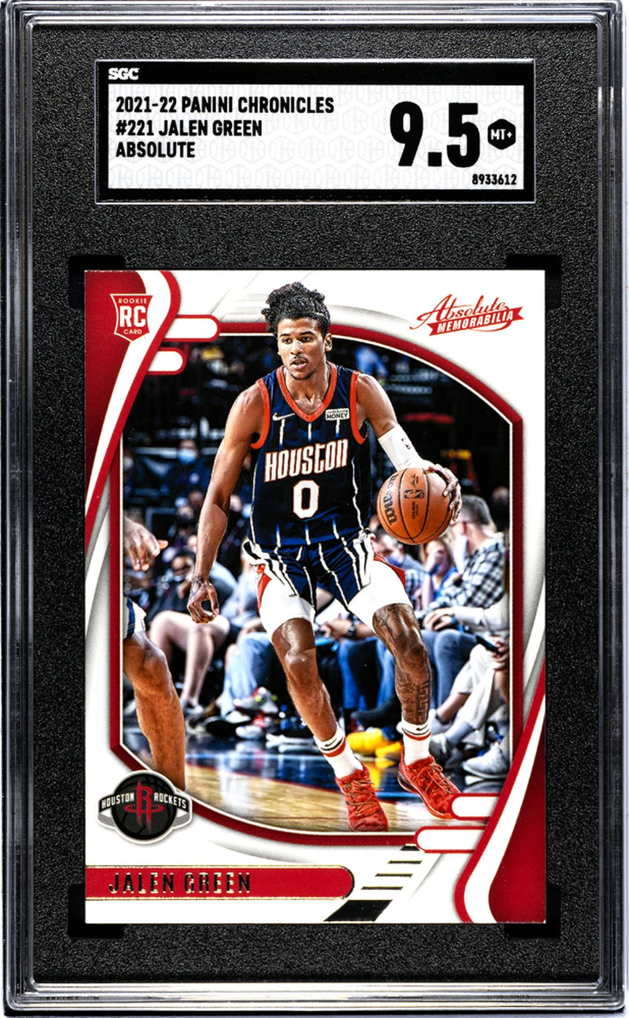 2021-22 Panini Chronicles #221 Jalen Green Absolute SGC 9.5