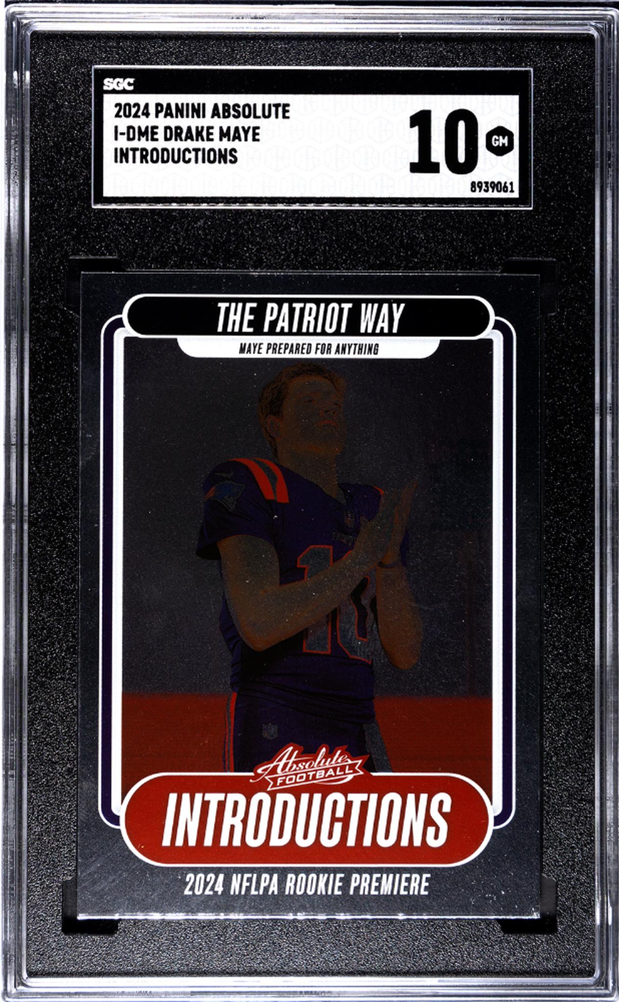 2024 Absolute #I-DME Drake Maye Introductions SGC 10