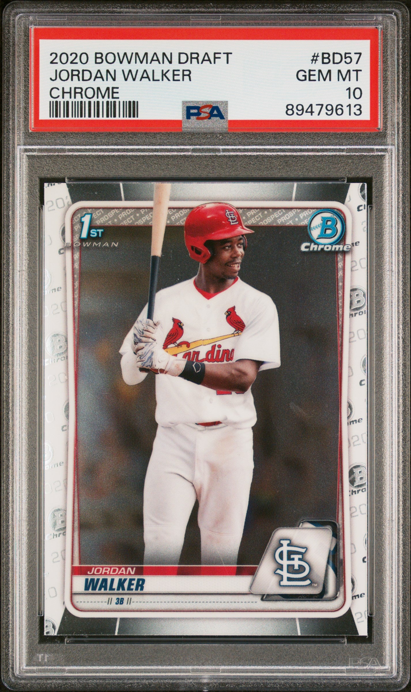 2020 Bowman Draft Chrome Jordan Walker #BD-57 PSA 10