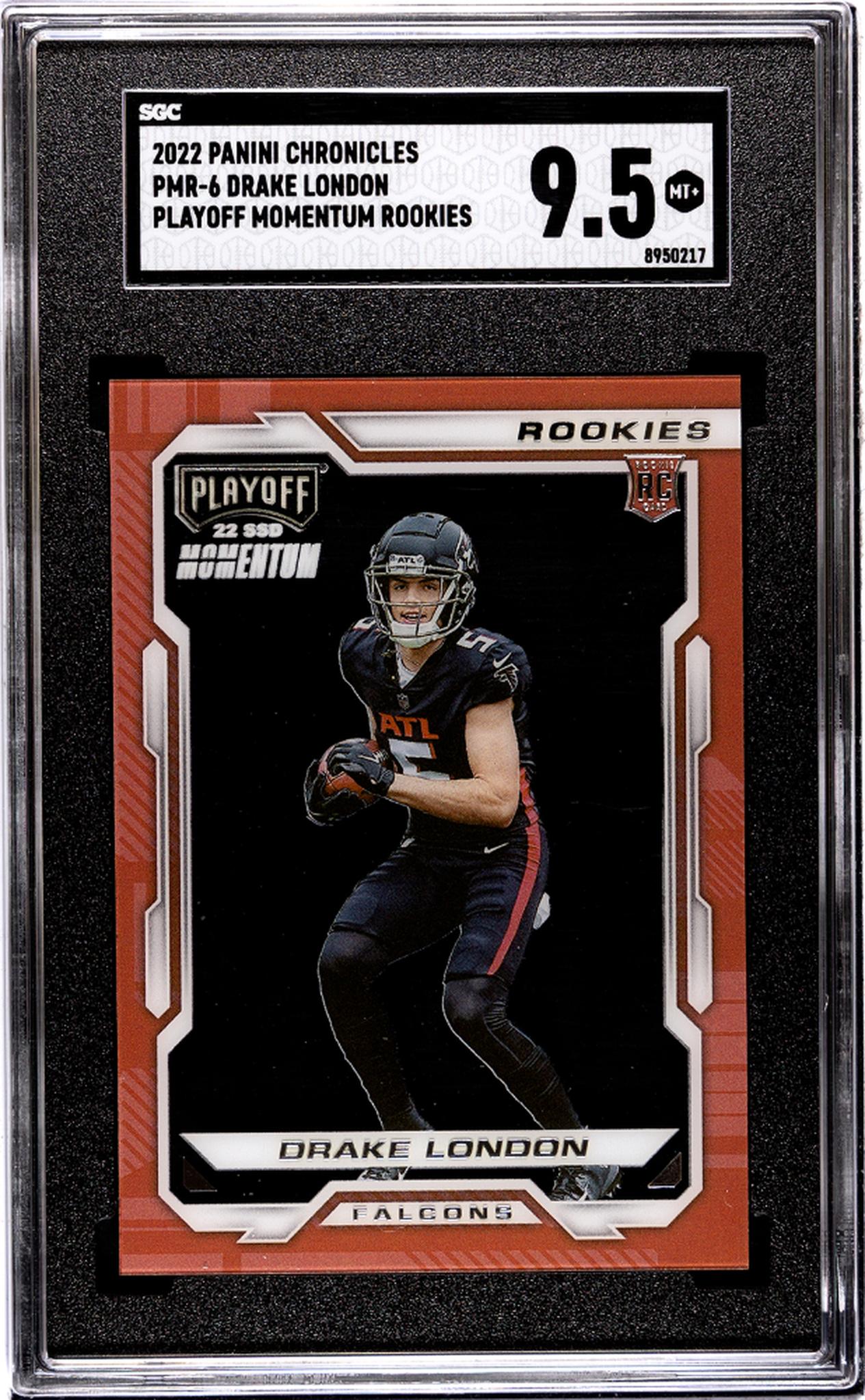 2022 Panini Chronicles #PMR-6 Drake London Rookie SGC 9.5