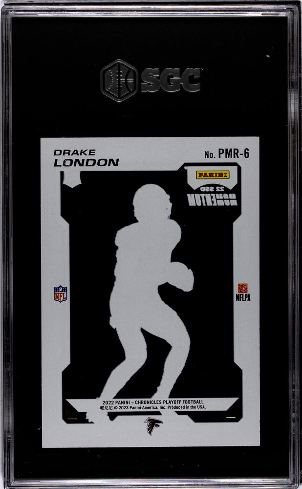 2022 Panini Chronicles #PMR-6 Drake London Rookie SGC 9.5