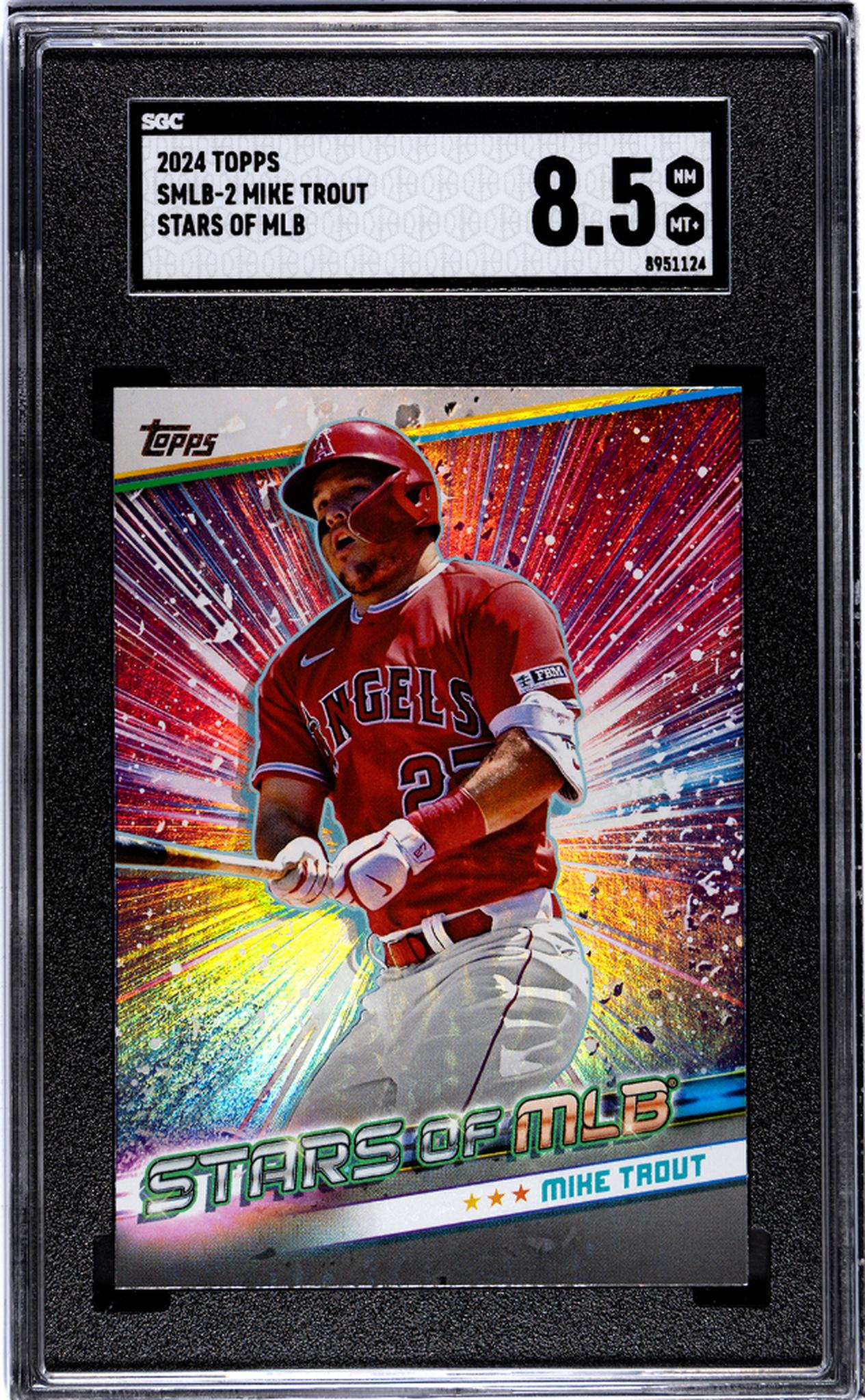 2024 Topps Stars of MLB Mike Trout #SMLB-2 SGC 8.5