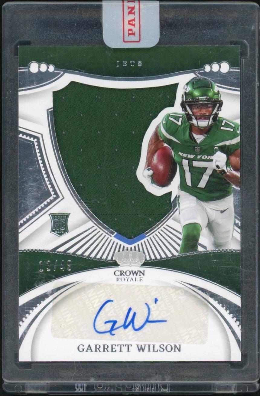2022 Crown Royale CRS-GAW Garrett Wilson Silhouettes Auto /49