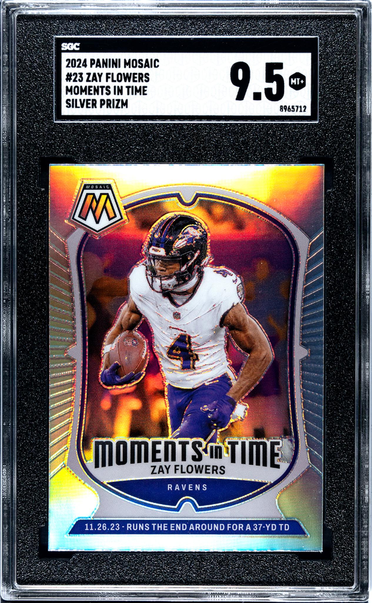 2024 Panini Mosaic Silver Prizm Zay Flowers #23 SGC 9.5
