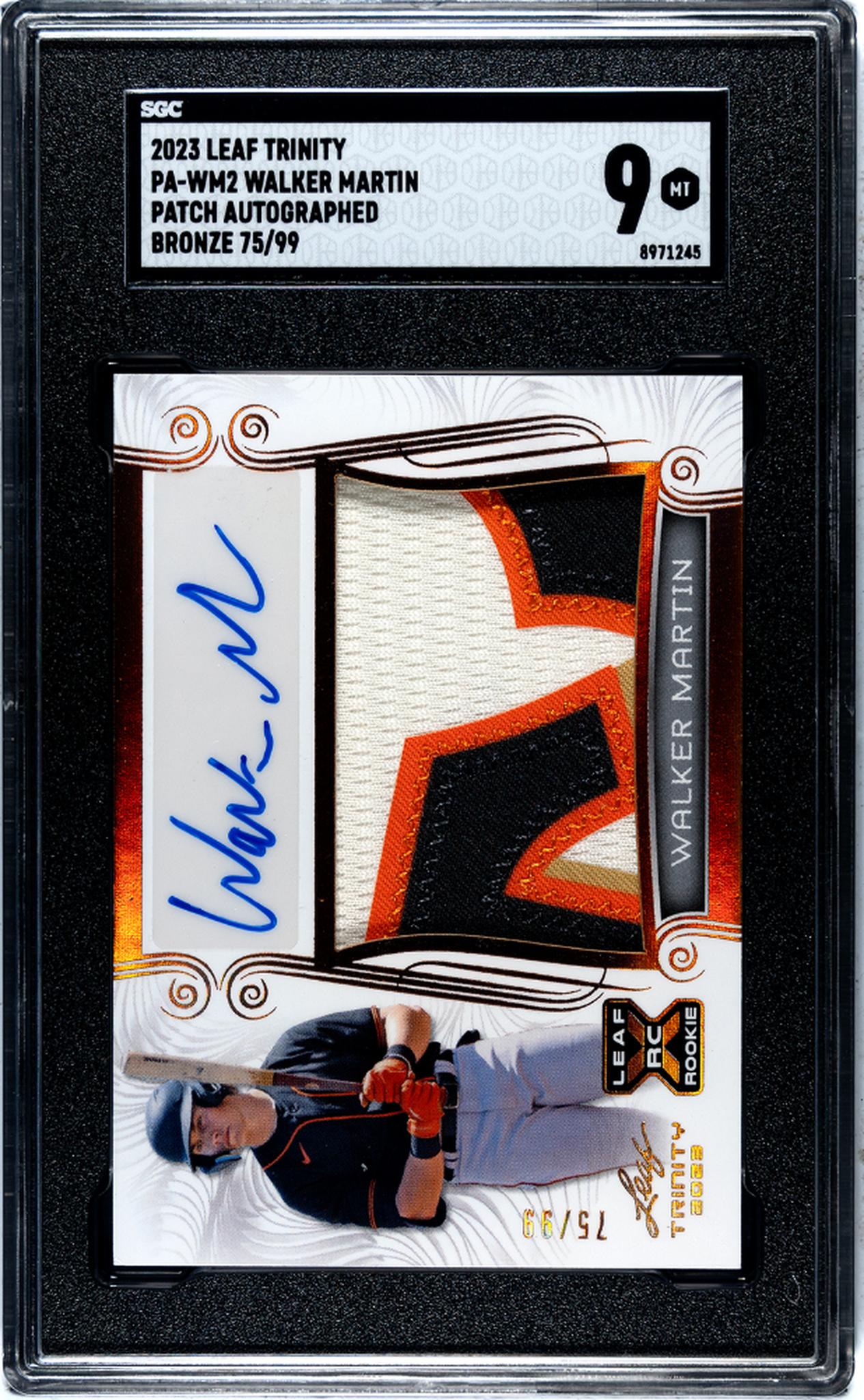 2023 Trinity #PA-WM2 Walker Martin /99 SGC 9