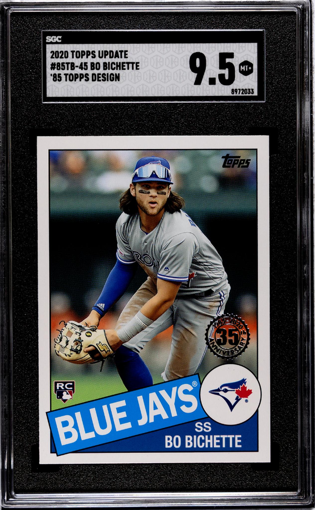 2020 Topps #85TB-45 Bo Bichette 85 Topps Design Rookie SGC 9.5