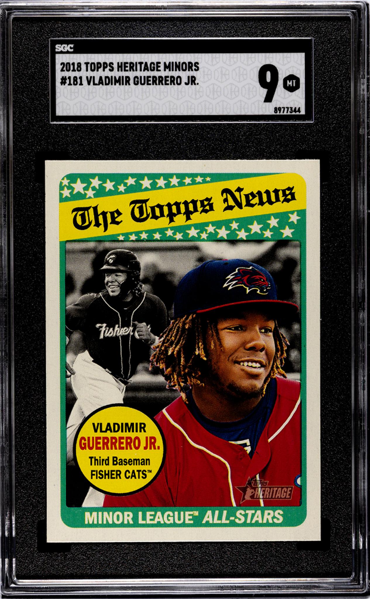 2018 Topps Heritage Minors #181 Vladimir Guerrero Jr. SGC 9