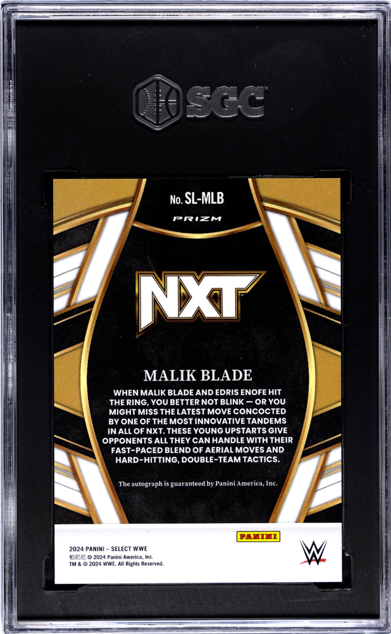 2024 Select #SL-MLB Malik Blade Signature Selections SGC 10