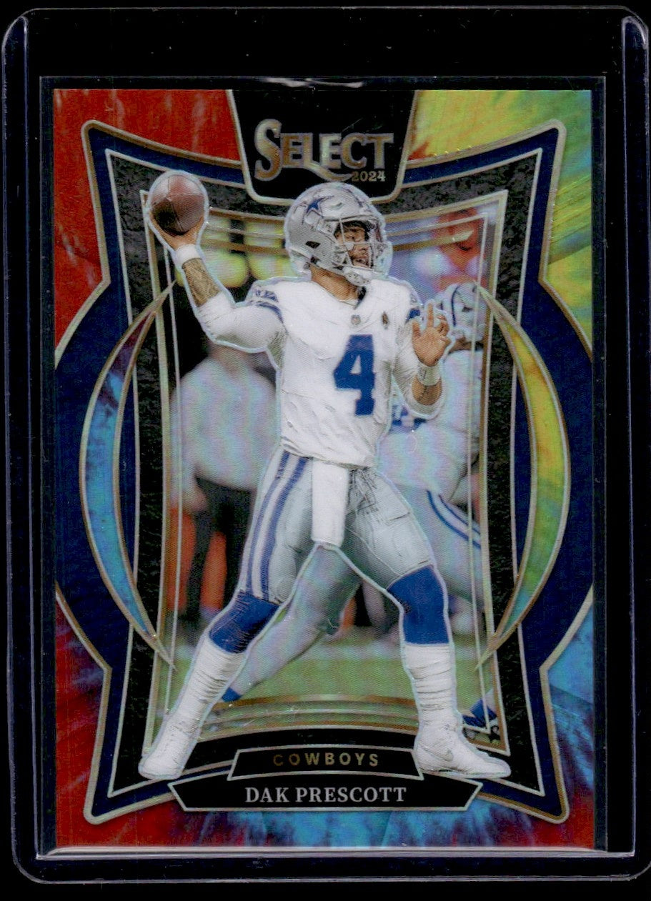 2024 Panini Select Concourse Tie-Dye Prizm Dak Prescott #38 /25