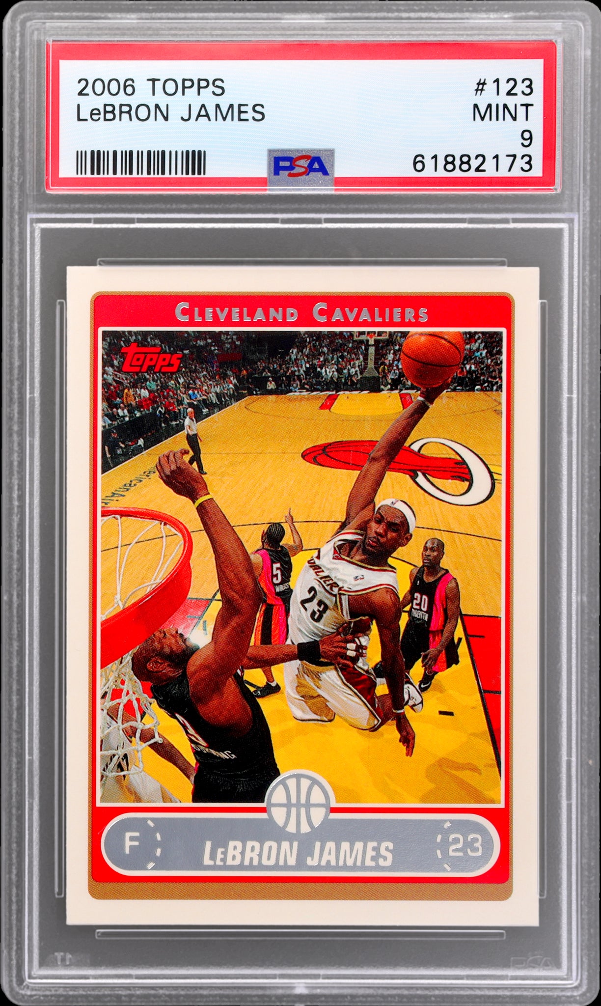 2006 Topps #123 LeBron James PSA 9