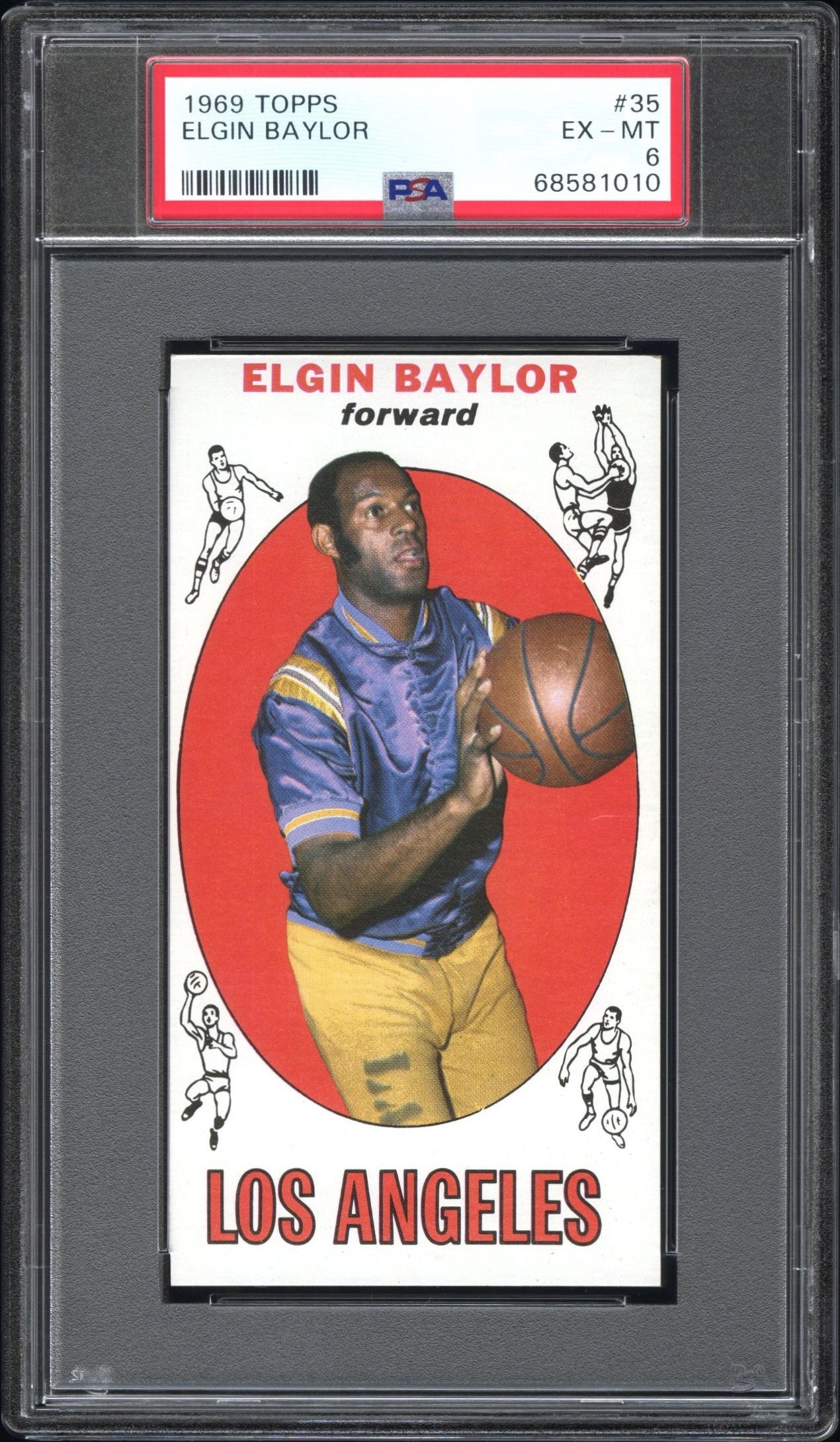 1969 Topps #35 Elgin Baylor PSA 6