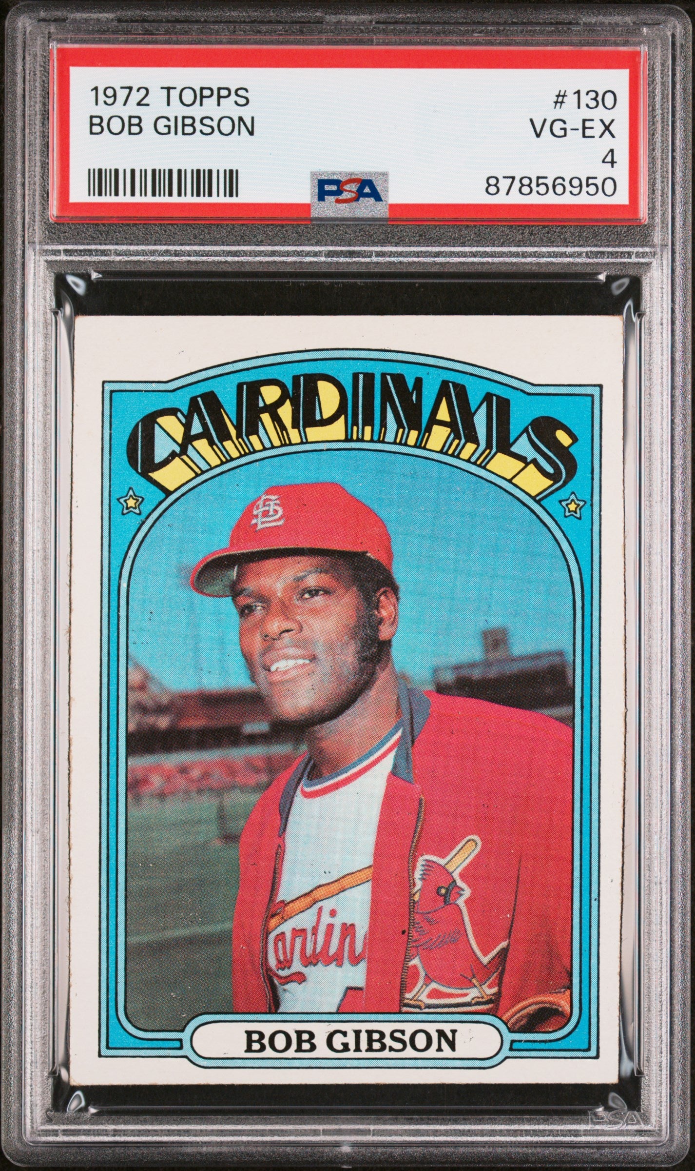 1972 Topps #130 Bob Gibson PSA 4