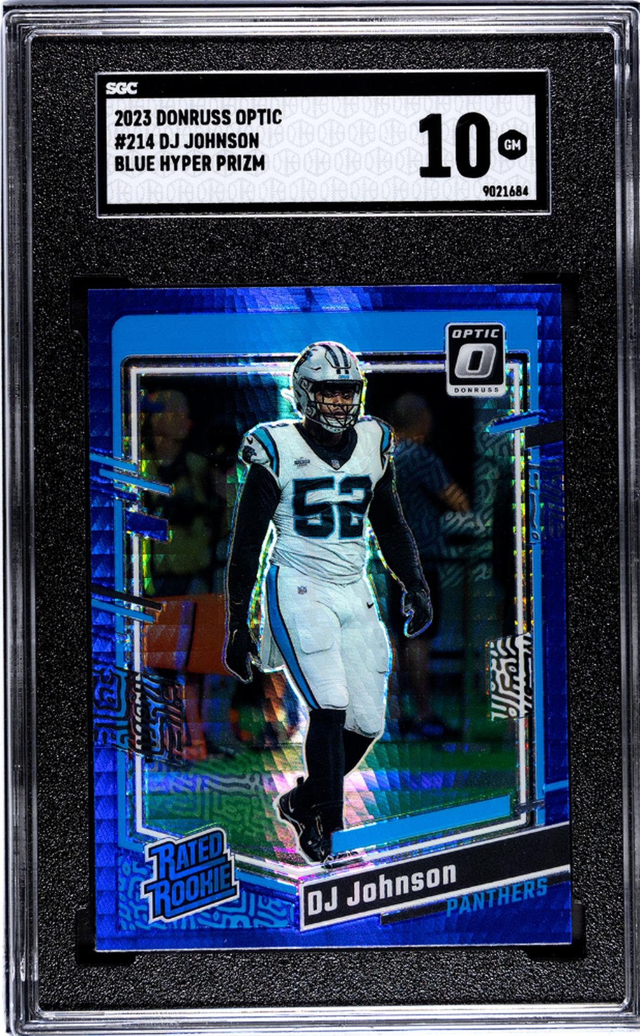 2023 Donruss Optic #214 DJ Johnson Rated Rookie SGC 10