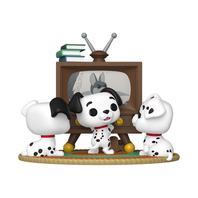 Funko Pop! Moment: 101 Dalmatians - Rolly, Patch & Lucky with TV