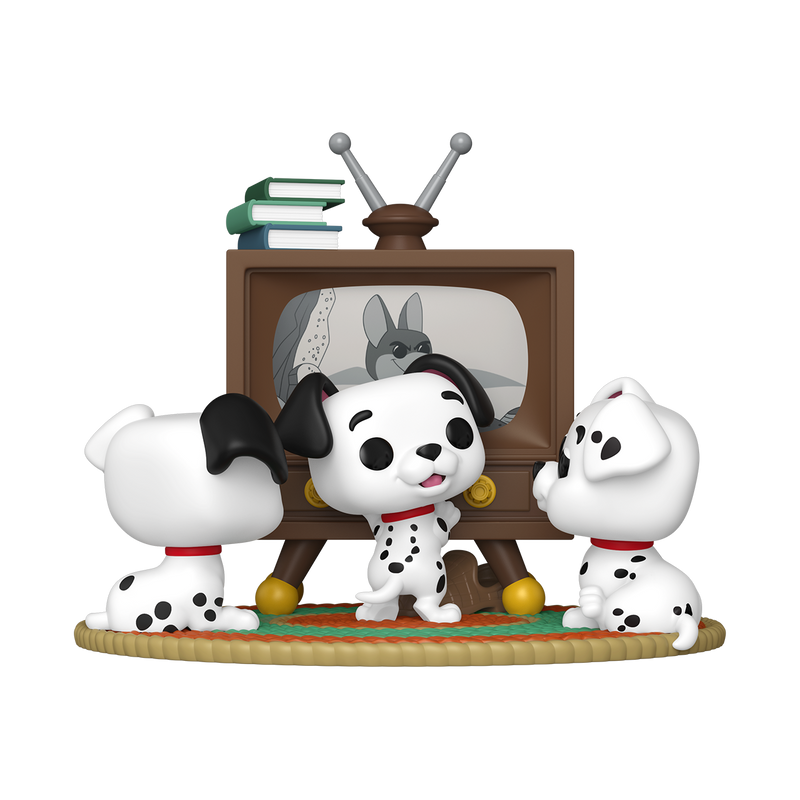 Funko Pop! Moment: 101 Dalmatians - Rolly, Patch & Lucky with TV