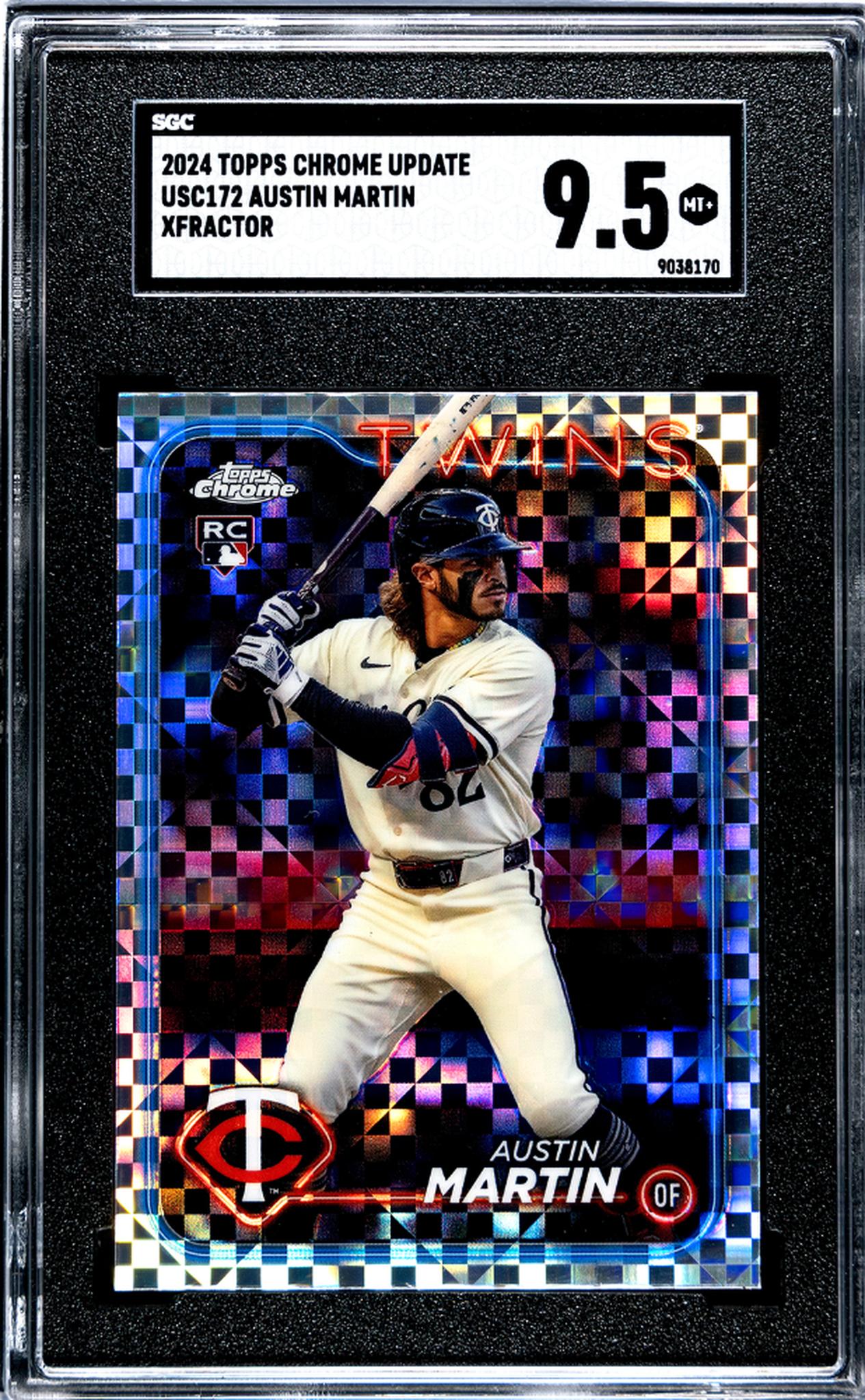 2024 Topps Chrome Update Xfractor Austin Martin #USC172 RC SGC 9.5