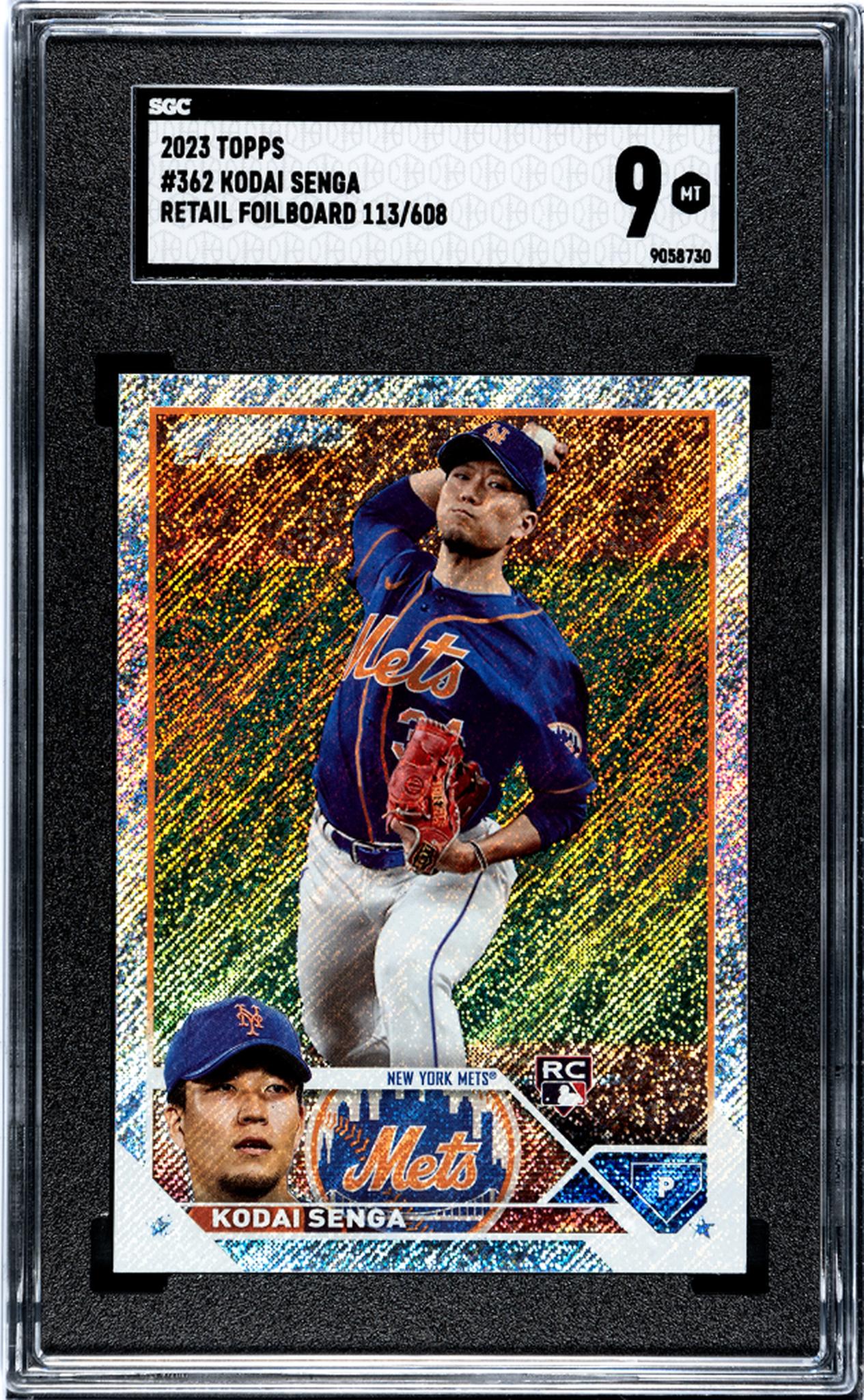 2023 Topps #362 Kodai Senga Retail Foilboard /608 SGC 9