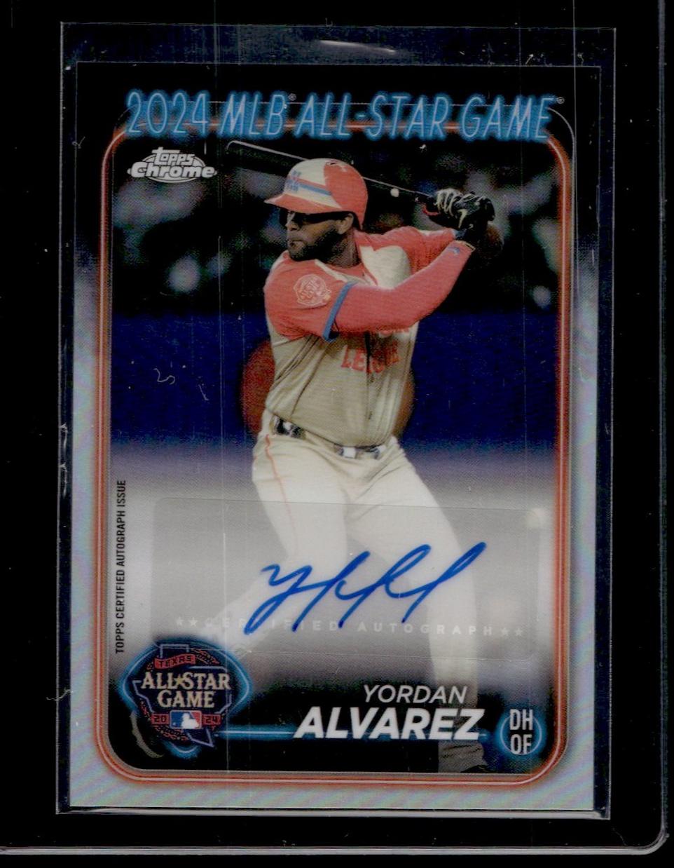 2024 Topps Chrome Update ASG Auto #ASGCA-YA Yordan Alvarez