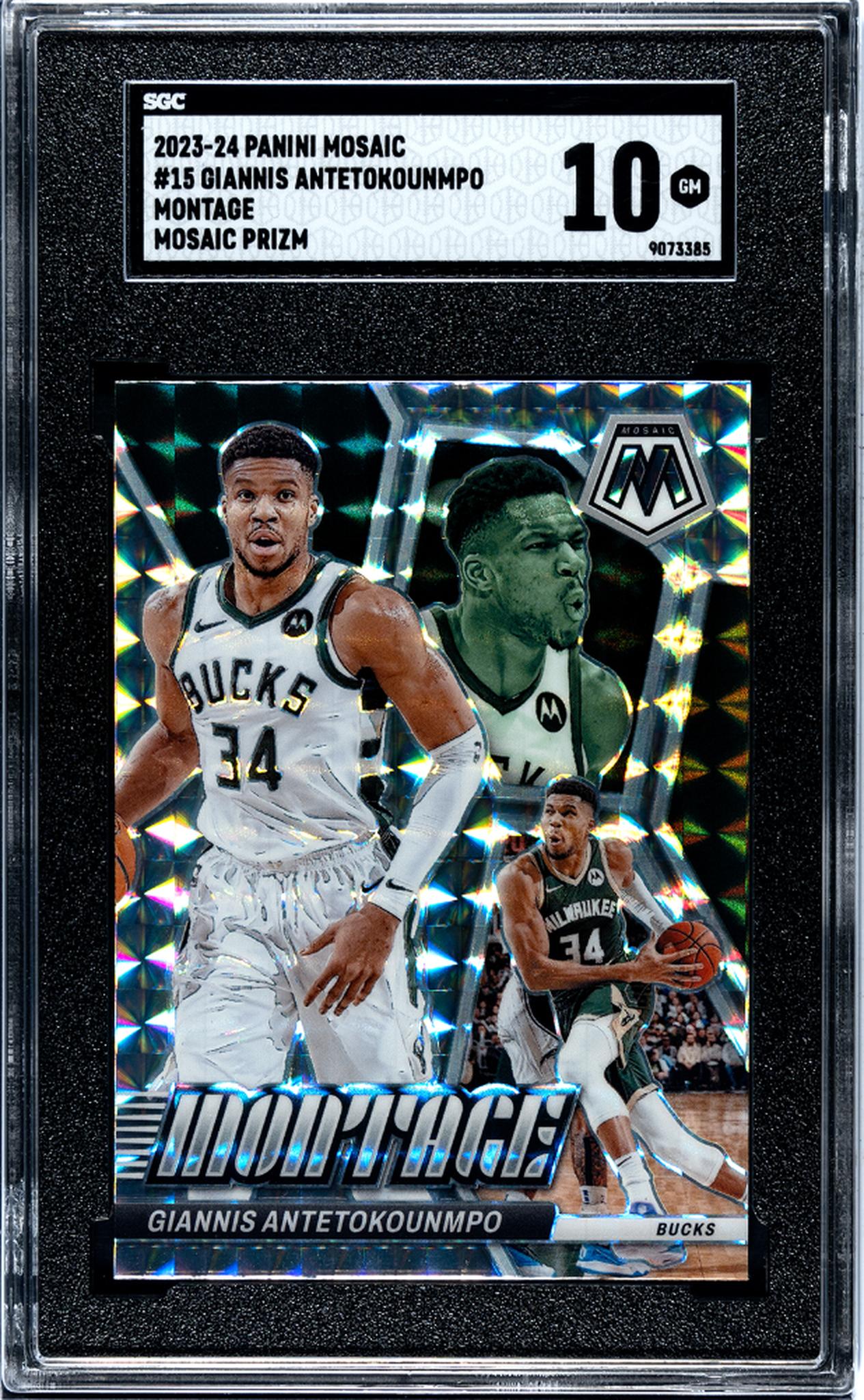 2023 Mosaic #15 Giannis Antetokounmpo Montage SGC 10