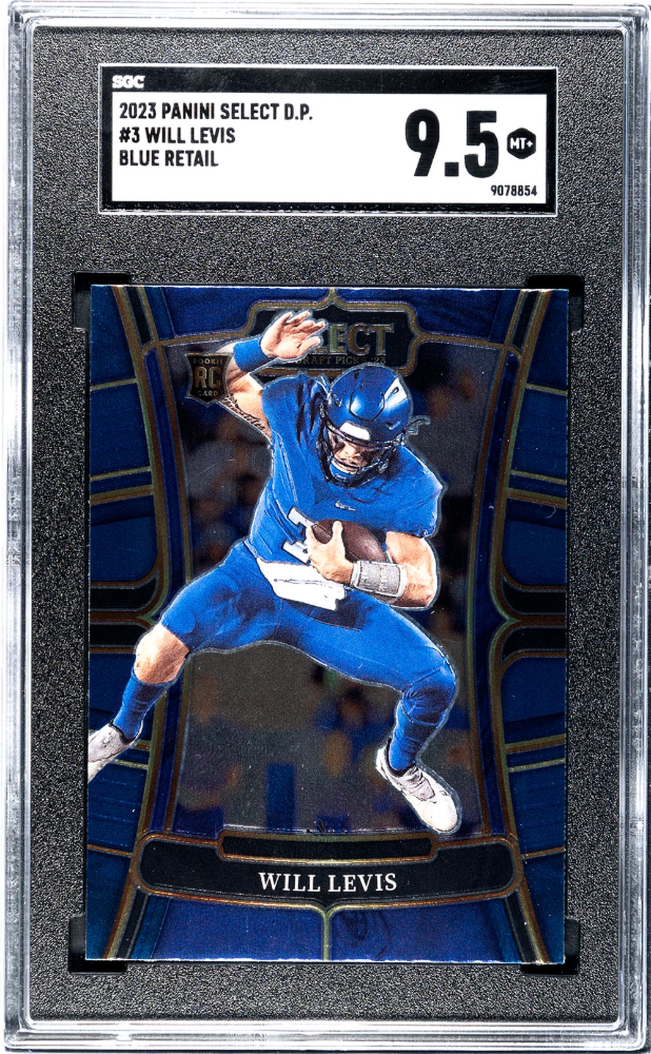 2023 Panini Select #3 Will Levis Blue Rookie  SGC 9.5