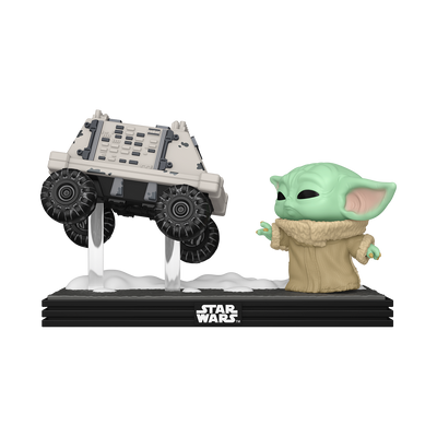 Funko Pop! Moments: Star Wars The Mandalorian and Grogu - Grogu with Polar Mouse Droid