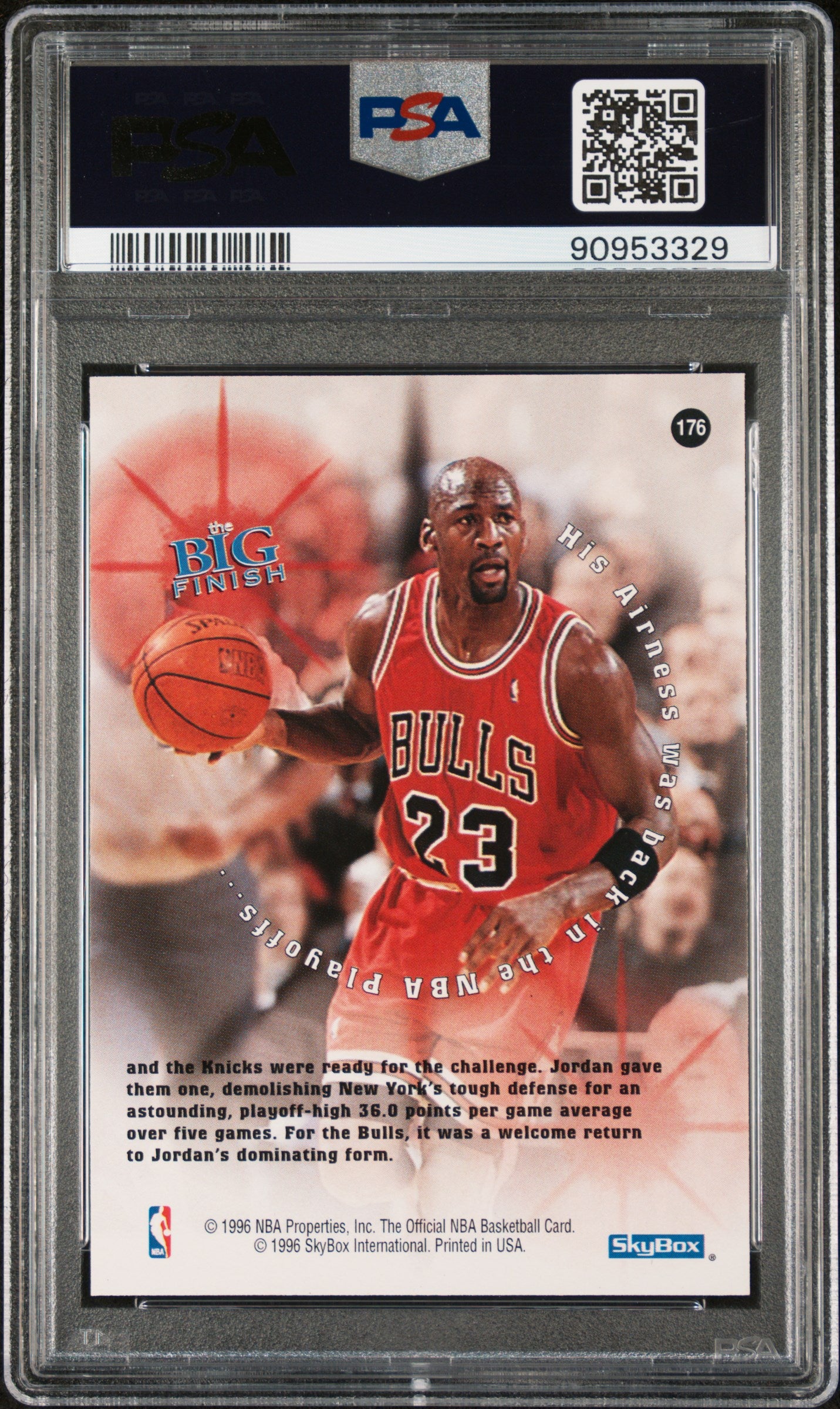 1996 Hoops Michael Jordan #176 PSA 10