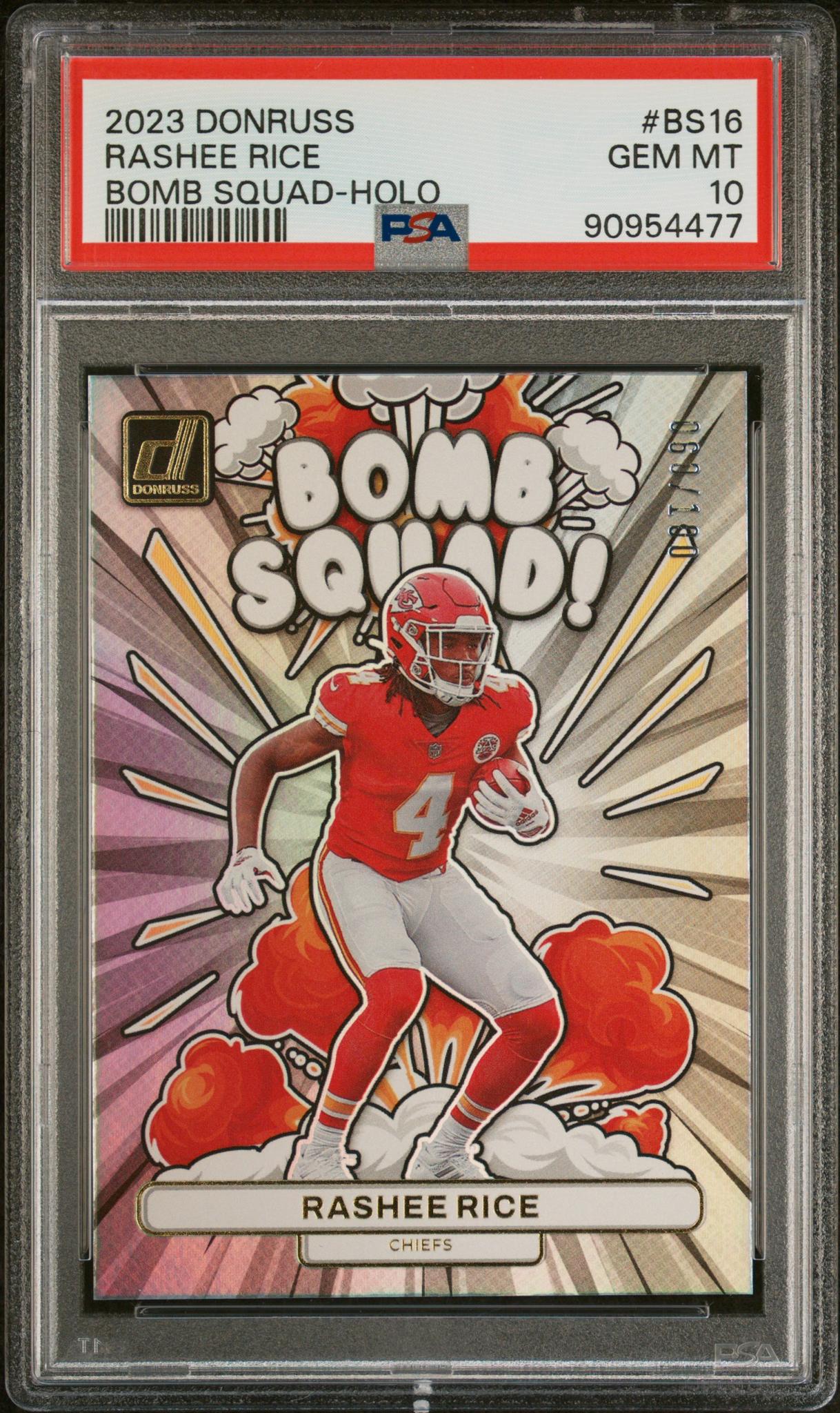 2023 Panini Donruss Bomb Squad Holo Rashee Rice #BS16 PSA 10