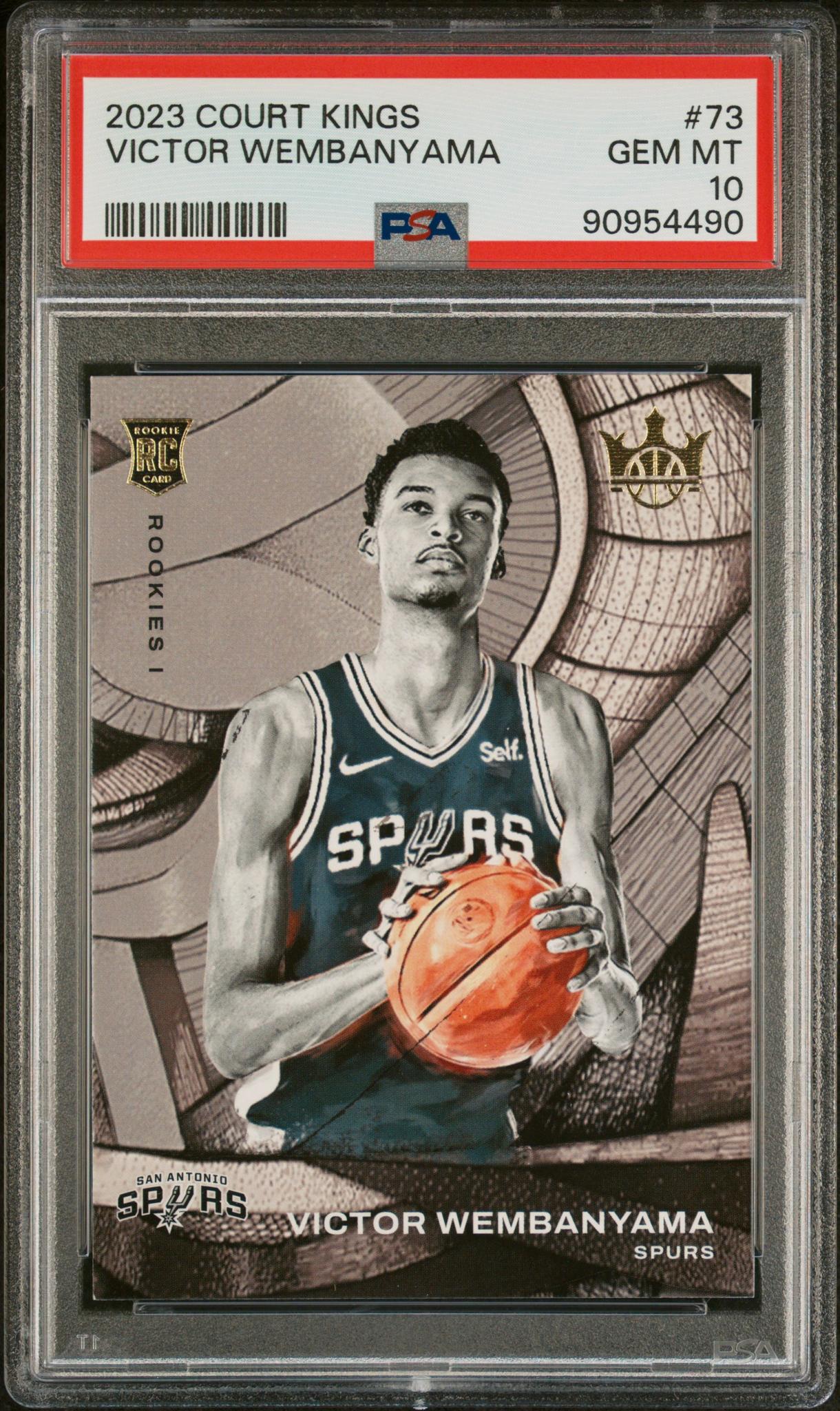 2023 Panini Court Kings Rookies I Victor Wembanyama #73 RC PSA 10