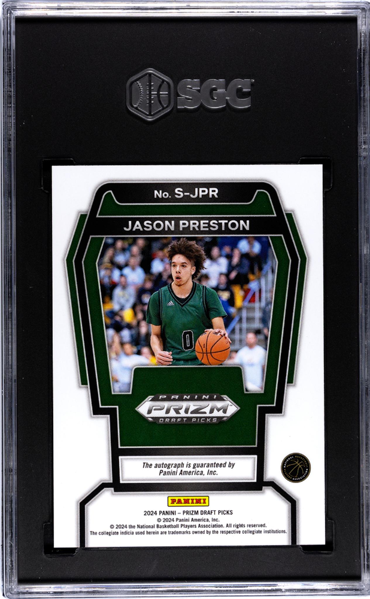 2024 Prizm #S-JPR Jason Preston Signatures SGC 10